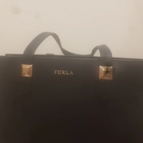 Furla navy satchel - Picture 3 of 4